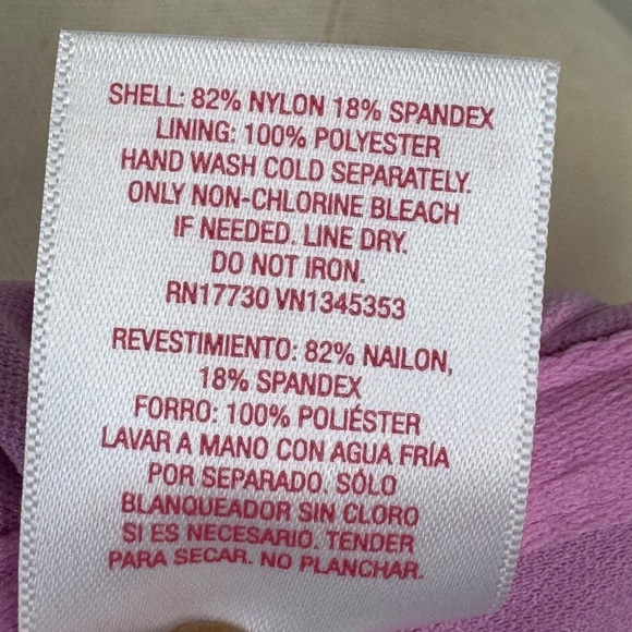 Xhilaration Juniors Pink Ruffle Adj. Straps Orchid Bikini Top Sz. Large L 8 10 - Picture 10 of 10